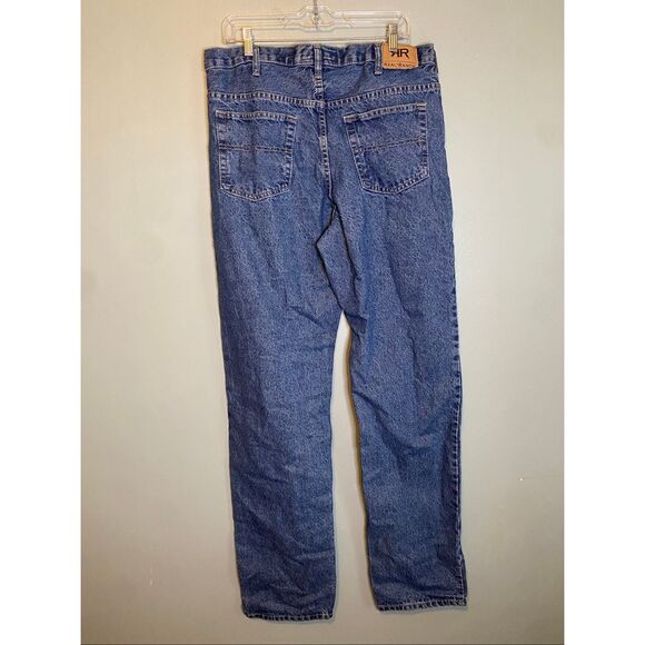 Real Ranch Workwear Light Wash Straight Leg Jeans Size 34 By 36 NWOT - Picture 4 of 5
